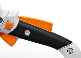 Gummierter Softgriff mit Ergohebel