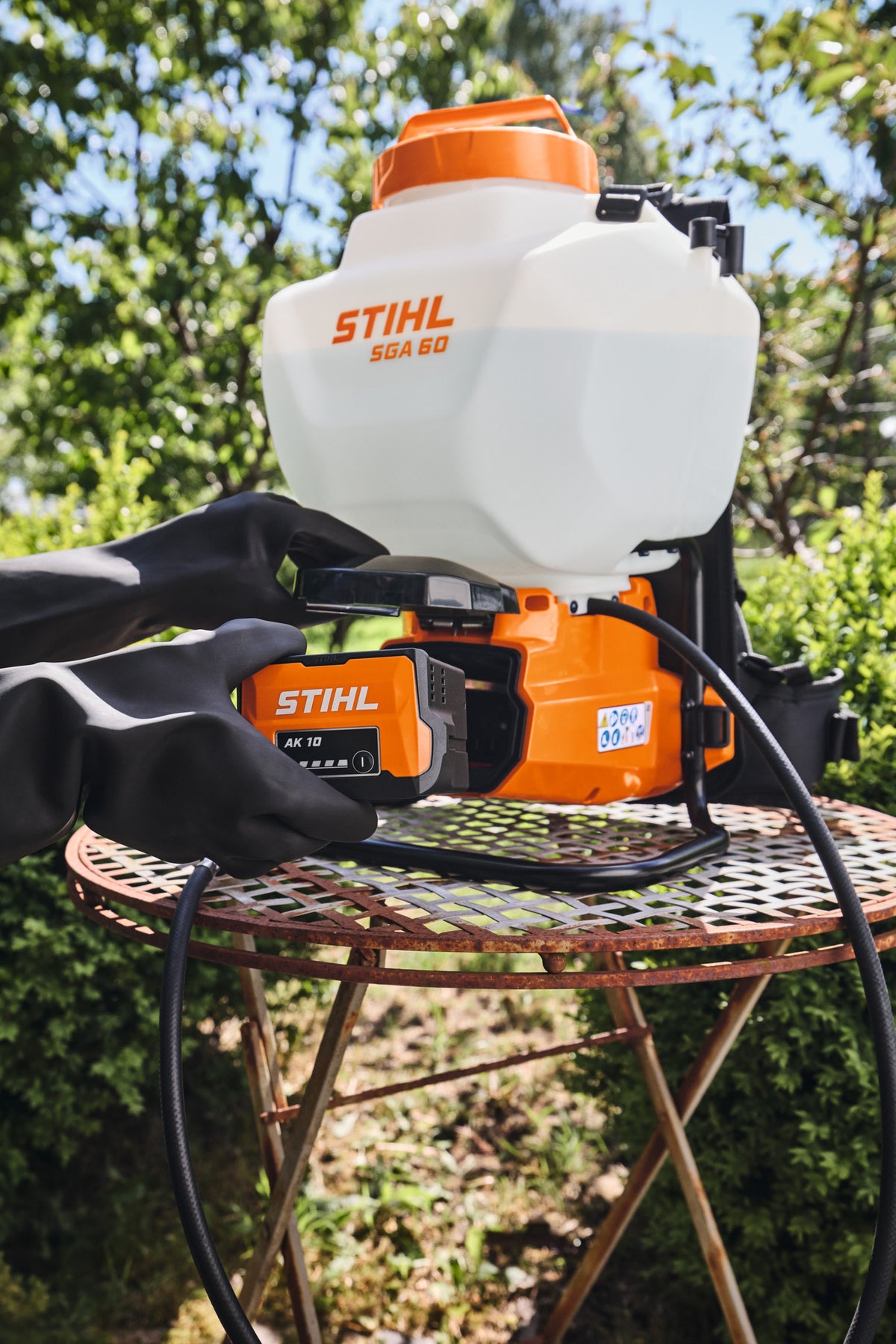 STIHL SGA 60 Akku-Spritzgerät Detailansicht