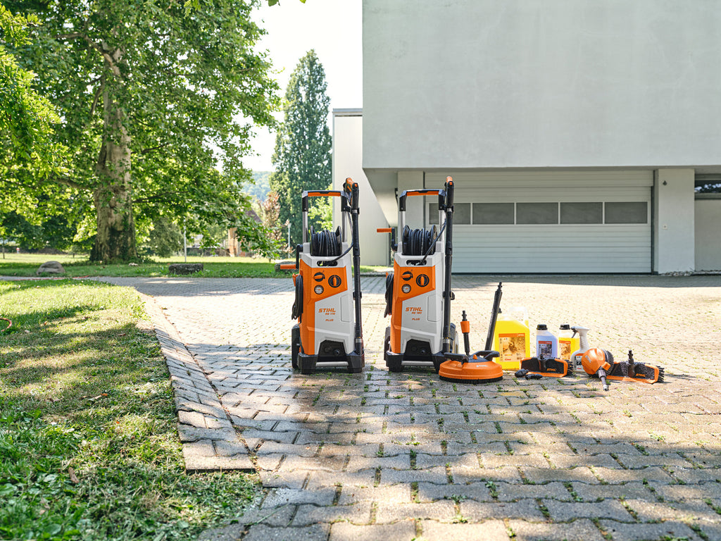 STIHL RE 150 PLUS Hochdruckreiniger im Einsatz