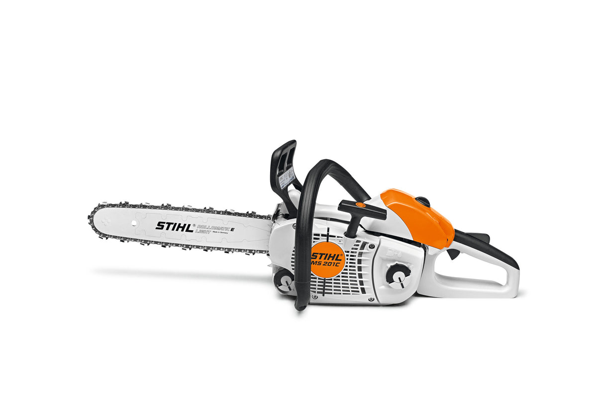 STIHL MS 201 C-M Benzin-Kettensäge Seitenansicht