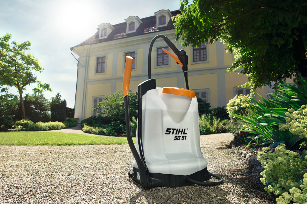 STIHL SG 51 Spritzgerät im Einsatz