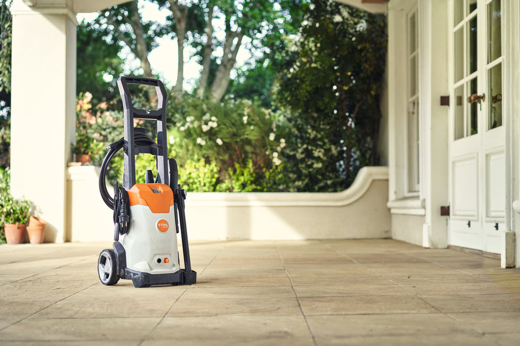 STIHL RE 90 Hochdruckreiniger im Einsatz
