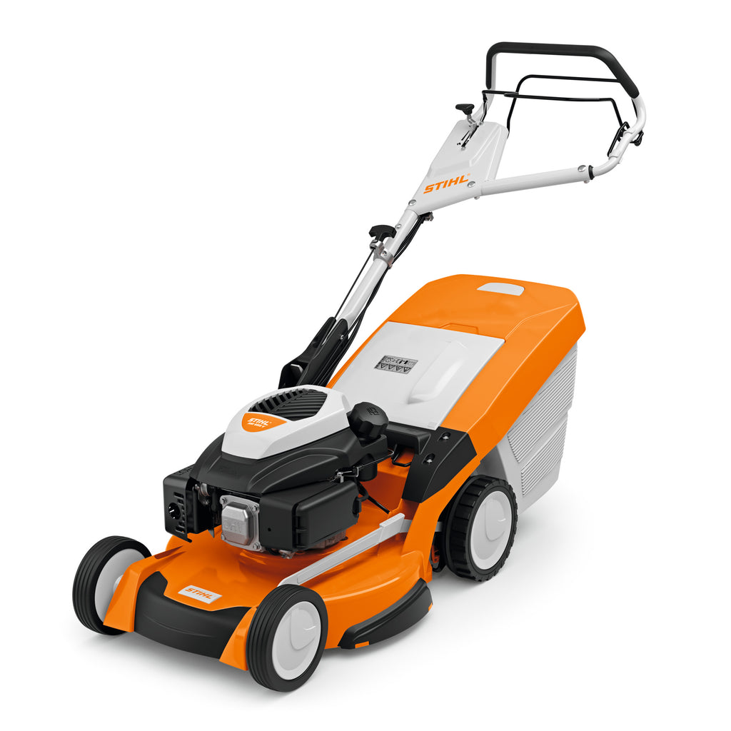STIHL RM 655 V Benzin-Rasenmäher Seitenansicht