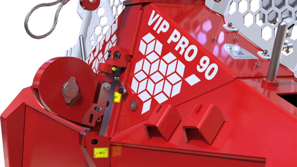Tajfun VIP PRO 90: untere Umlenkrolle mit Schnelleinführung