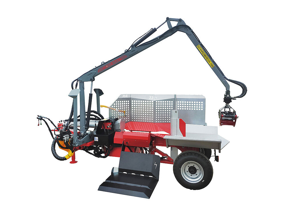 AMR Liegendspalter 33 t mit Fahrwerk
