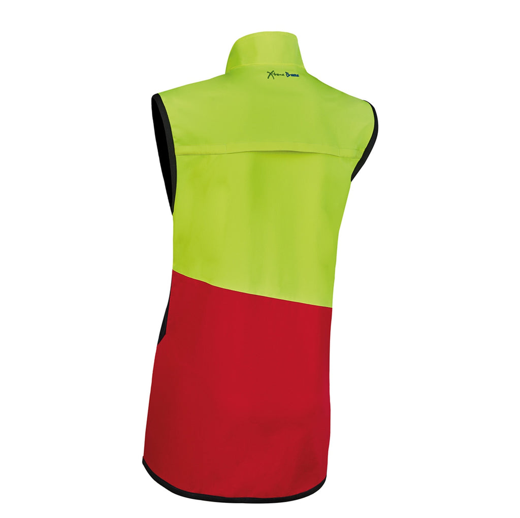 PSS Funktionsweste X-treme Breeze Rot Gelb Rueckansicht