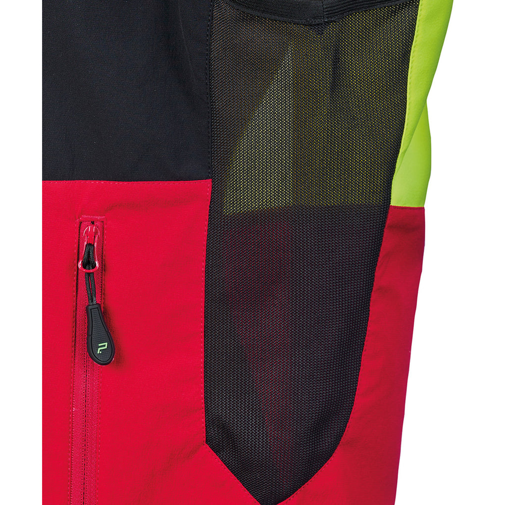PSS Funktionsweste X-treme Breeze Rot Gelb Taschen